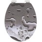 SCHÜTTE WC-Sitz mit Absenkautomatik GREY STEEL Hochglanz MDF SCHÜTTE WC-Sitz mit Absenkautomatik GREY STEEL Hochglanz MDF
