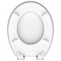 SCHÜTTE WC-Sitz mit Absenkautomatik GREY STEEL Hochglanz MDF SCHÜTTE WC-Sitz mit Absenkautomatik GREY STEEL Hochglanz MDF