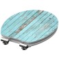 SCHÜTTE WC-Sitz mit Absenkautomatik BLUE WOOD Hochglanz MDF SCHÜTTE WC-Sitz mit Absenkautomatik BLUE WOOD Hochglanz MDF