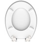 SCHÜTTE WC-Sitz mit Absenkautomatik BLUE WOOD Hochglanz MDF SCHÜTTE WC-Sitz mit Absenkautomatik BLUE WOOD Hochglanz MDF