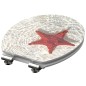 SCHÜTTE WC-Sitz mit Absenkautomatik RED STARFISH Hochglanz MDF SCHÜTTE WC-Sitz mit Absenkautomatik RED STARFISH Hochglanz MDF