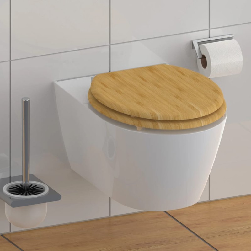 SCHÜTTE WC-Sitz mit Absenkautomatik NATURAL BAMBOO SCHÜTTE WC-Sitz mit Absenkautomatik NATURAL BAMBOO