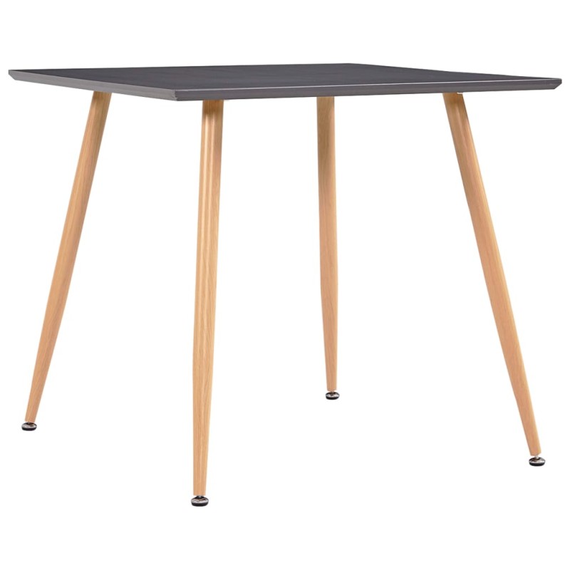 vidaXL Esstisch Grau und Eichefarben 80,5x80,5x73 cm MDF vidaXL Esstisch Grau und Eichefarben 80,5x80,5x73 cm MDF