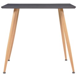 vidaXL Esstisch Grau und Eichefarben 80,5x80,5x73 cm MDF