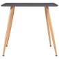 vidaXL Esstisch Grau und Eichefarben 80,5x80,5x73 cm MDF vidaXL Esstisch Grau und Eichefarben 80,5x80,5x73 cm MDF