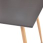 vidaXL Esstisch Grau und Eichefarben 80,5x80,5x73 cm MDF vidaXL Esstisch Grau und Eichefarben 80,5x80,5x73 cm MDF