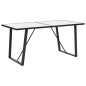 vidaXL Esstisch Weiß 160 x 80 x 75 cm Hartglas vidaXL Esstisch Weiß 160 x 80 x 75 cm Hartglas