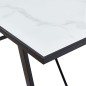 vidaXL Esstisch Weiß 160 x 80 x 75 cm Hartglas vidaXL Esstisch Weiß 160 x 80 x 75 cm Hartglas