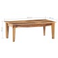 vidaXL Couchtisch 110 x 60 x 40 cm Massivholz vidaXL Couchtisch 110 x 60 x 40 cm Massivholz