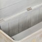 vidaXL Aufbewahrungstruhe Grau 100 x 38 x 45 cm Massivholz Mango vidaXL Aufbewahrungstruhe Grau 100 x 38 x 45 cm Massivholz Mango