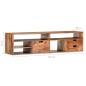 vidaXL TV-Schrank 140x30x35 cm Massivholz Palisander vidaXL TV-Schrank 140x30x35 cm Massivholz Palisander