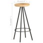 vidaXL Barhocker 4 Stk. Raues Mangoholz vidaXL Barhocker 4 Stk. Raues Mangoholz
