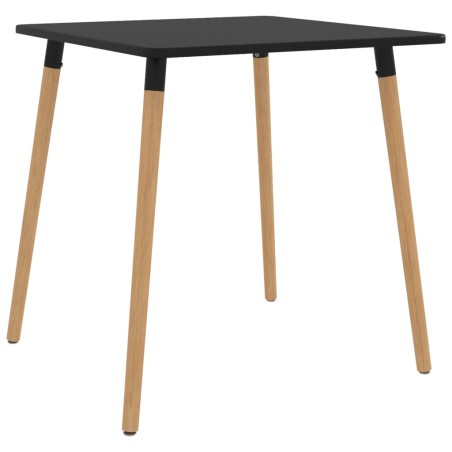 vidaXL Esstisch Schwarz 80x80x75 cm Metall