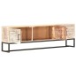 vidaXL TV-Schrank Weiß 140 × 30 × 45 cm Massivholz Akazie vidaXL TV-Schrank Weiß 140 × 30 × 45 cm Massivholz Akazie