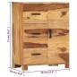 vidaXL Sideboard 58x30x75 cm Massivholz vidaXL Sideboard 58x30x75 cm Massivholz