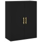 Highboard Schwarz 69,5x34x180 cm Holzwerkstoff Highboard Schwarz 69,5x34x180 cm Holzwerkstoff