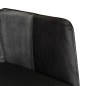 Schaukelstuhl Schwarz Echtleder und Canvas Schaukelstuhl Schwarz Echtleder und Canvas