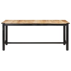 vidaXL Esstisch 180 x 90 x 76 cm Raues Mango-Massivholz
