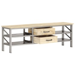 vidaXL TV-Schrank 120 x 30 x 40 cm Massivholz Mango
