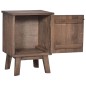 vidaXL Nachttisch 40x30x53 cm Massivholz Teak