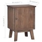 vidaXL Nachttisch 40x30x53 cm Massivholz Teak