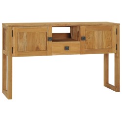 vidaXL Konsolentisch 120x32x75 cm Teak Massivholz