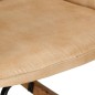 vidaXL Schaukelstuhl mit Hocker Creme Vintage Canvas vidaXL Schaukelstuhl mit Hocker Creme Vintage Canvas