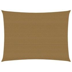 vidaXL Sonnensegel 160 g/m² Taupe 3,5x4,5 m HDPE