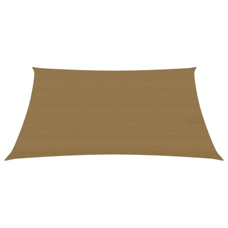 vidaXL Sonnensegel 160 g/m² Taupe 3,5x4,5 m HDPE