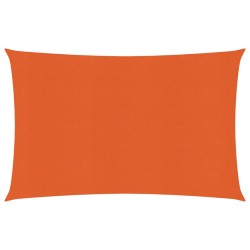 vidaXL Sonnensegel 160 g/m² Orange 3,5x4,5 m HDPE