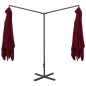 vidaXL Doppel-Sonnenschirm mit Stahlmast Bordeaux-Rot 600x300 cm vidaXL Doppel-Sonnenschirm mit Stahlmast Bordeaux-Rot 600x300 cm