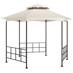 vidaXL Pavillon mit Seitenwänden 3,1x2,7 m Creme   