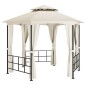 vidaXL Pavillon mit Seitenwänden 3,1x2,7 m Creme vidaXL Pavillon mit Seitenwänden 3,1x2,7 m Creme