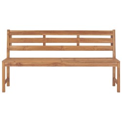 vidaXL Gartenbank 170 cm Massivholz Teak