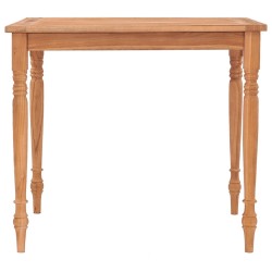 vidaXL Batavia-Tisch 85x85x75 cm Teak Massivholz