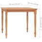 vidaXL Batavia-Tisch 85x85x75 cm Teak Massivholz vidaXL Batavia-Tisch 85x85x75 cm Teak Massivholz