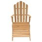 vidaXL Adirondack-Stuhl mit Fußstütze Massivholz Teak vidaXL Adirondack-Stuhl mit Fußstütze Massivholz Teak