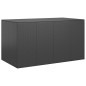 vidaXL Garten-Kissenbox PE Rattan 194x100x103 cm Schwarz vidaXL Garten-Kissenbox PE Rattan 194x100x103 cm Schwarz