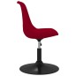 Esszimmerstühle 4 Stk. Drehbar Rot Samt Esszimmerstühle 4 Stk. Drehbar Rot Samt
