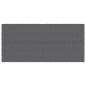vidaXL Garten-Couchtisch Dunkelgrau Halbrundes Poly Rattan vidaXL Garten-Couchtisch Dunkelgrau Halbrundes Poly Rattan