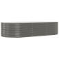 vidaXL Hochbeet Grau 291x140x68 cm Pulverbeschichteter Stahl vidaXL Hochbeet Grau 291x140x68 cm Pulverbeschichteter Stahl
