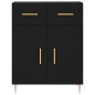 Highboard Schwarz 69,5x34x180 cm Holzwerkstoff Highboard Schwarz 69,5x34x180 cm Holzwerkstoff