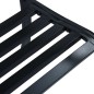 vidaXL Gartenbank Schwarz 120 cm Stahl vidaXL Gartenbank Schwarz 120 cm Stahl