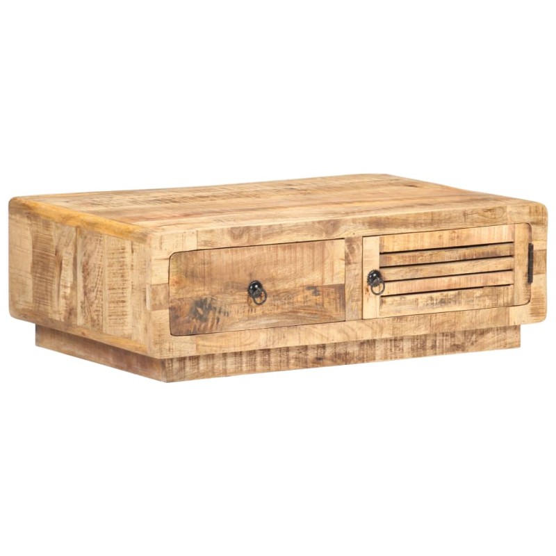 vidaXL Couchtisch 90x60x29 cm Raues Mangoholz vidaXL Couchtisch 90x60x29 cm Raues Mangoholz