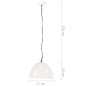 vidaXL Hängelampe Vintage Industriestil 25 W Weiß Rund 31 cm E27 vidaXL Hängelampe Vintage Industriestil 25 W Weiß Rund 31 cm E27