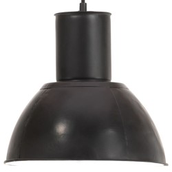 vidaXL Hängelampe 25 W Schwarz Rund 28,5 cm E27