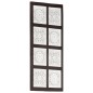 vidaXL Handgeschnitztes Wandpaneel MDF 40x80x1,5 cm Braun und Weiß vidaXL Handgeschnitztes Wandpaneel MDF 40x80x1,5 cm Braun und Weiß