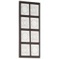 vidaXL Handgeschnitztes Wandpaneel MDF 40x80x1,5 cm Braun und Weiß vidaXL Handgeschnitztes Wandpaneel MDF 40x80x1,5 cm Braun und Weiß