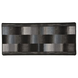 vidaXL Teppichläufer Gummirücken Schwarz 67x200 cm