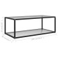 vidaXL Couchtisch Transparent 100x50x35 cm Hartglas vidaXL Couchtisch Transparent 100x50x35 cm Hartglas
